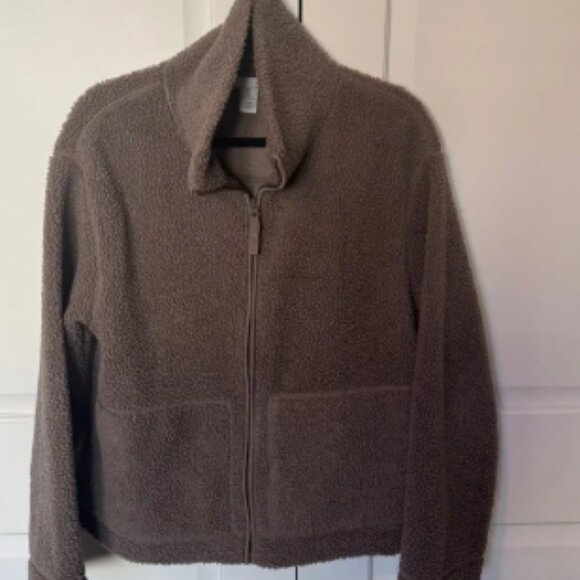 H&M Taupe Sherpa Jacket - Picture 1 of 4
